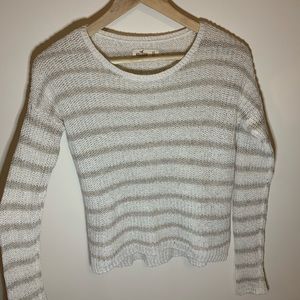 Cream & gold knit sweater